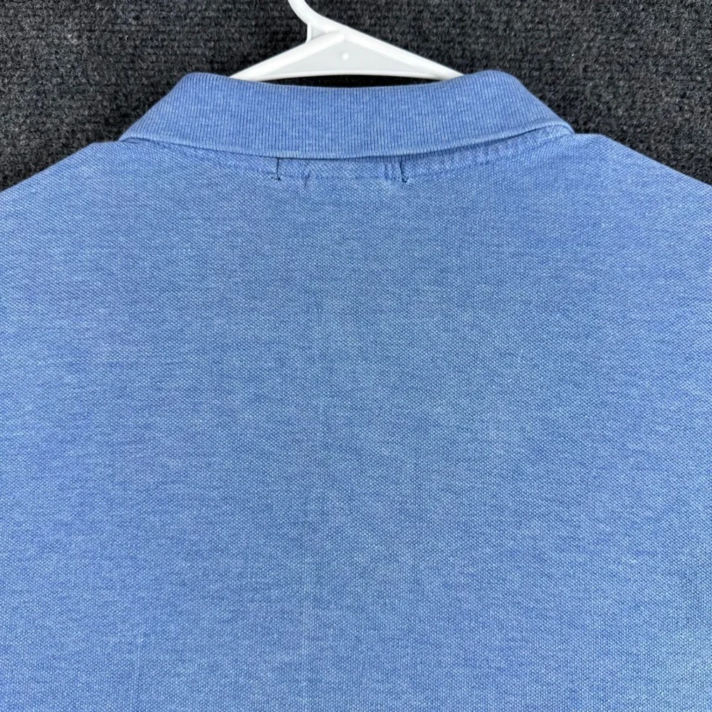 Polo Ralph Lauren Polo Shirt Mens XL Extra Large Blue Custom Fit Pony Logo Pique
